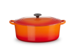 Cocotte ovale 31cm en fonte émaillée volcanique