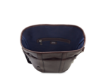 ELSA FACON IGUANA ET CUIR LISSE - Sac Seau - Chocolat