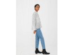 Chemise en voile à pois velours
