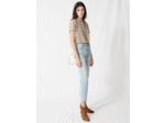 Jean mom taille haute