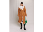 Manteau long shearling