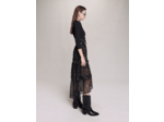 Robe longue mesh et sequins