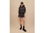 Blouson bi-matière noir