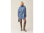 Robe courte laine col roulé