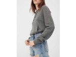 Short en jean délavé effet usé