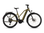 Vélo trekking électrique TOURING HYBRID PRO 800 Kaki/Noir