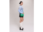 Jupe courte en cuir