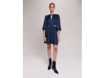 Robe courte satinée