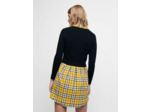 Robe trompe l'œil carreaux façon tartan
