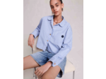 Chemise courte à rayures