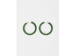 Boucles d'oreilles créoles à perles