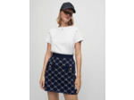 Jupe en maille jacquards à nœuds