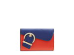 Adèle de Lancel - Portefeuille rectangulaire compact rabat - Moyen modèle - Cuirs de vachette embossé et lisse
