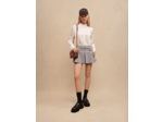 Chemise courte satinée