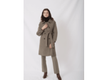 Manteau en double face à carreaux