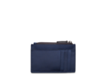 JIMMY CUIR LISSE / CUIR EMBOSSE - Porte Monnaie H - Bleu Petrole