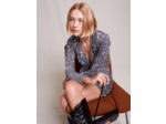 Robe en velours à sequins