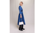 Robe mi-longue imprimé organique