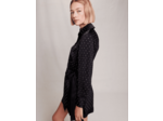 Robe courte satinée à strass