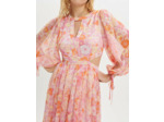 Robe en mousseline imprimée Flower Power