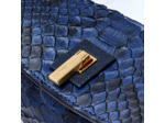 Pia de Lancel - Sac Porte Epaule Exotique - Bleu Petrole