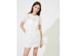 Robe droite façon macramé