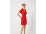 Robe en jacquard à pois