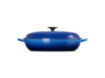 Faitout campagnard 30cm en fonte émaillée bleu azur