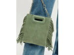 Sac M mini en cuir suède