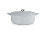 Cocotte ovale 29cm en fonte émaillée vapeur