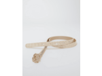Ceinture fine en cuir à boucle Clover
