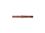 Ceinture en cuir détail fleurs