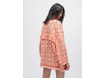 Cardigan en crochet à franges