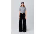 Pantalon large velours