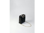 Sac M Mini en suède à poignée strass