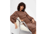 Robe en viscose et soie imprimée