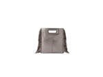 Sac M en cuir gun métal