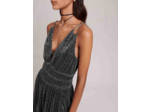 Robe courte argentée