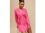 Robe courte drapée