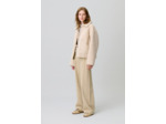 Manteau effet peau lainée