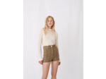 Pull en maille fantaisie à volants