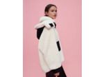 Manteau en fausse fourrure et vinyle