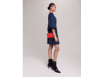 Robe courte satinée