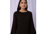 Robe plissée et pois lurex