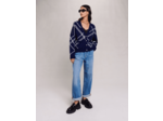 Cardigan en maille à rayures
