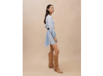 Robe bleu ciel cintrée