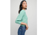Cardigan à côtes et boutons perles