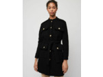 Manteau façon tweed ceinturé