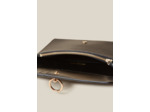 Pochette large cuir grainé