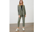 Pantalon de costume kaki en laine froide